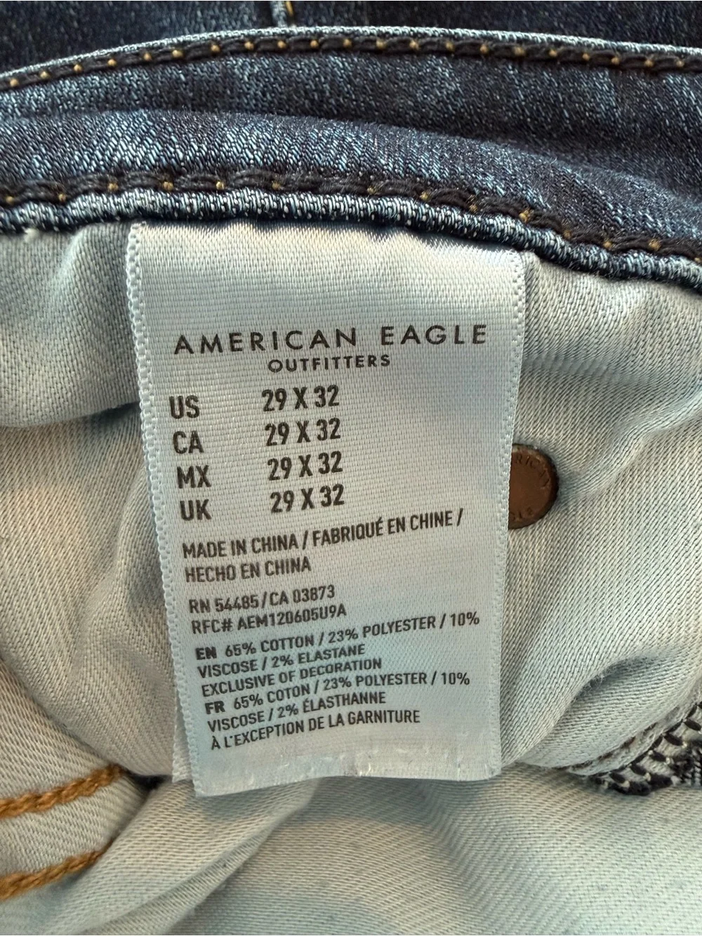 American Eagle Outfitters Airflex Slim Dark Wash Men’s Jeans